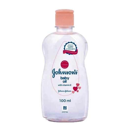 Johnsons Baby Oil with Vitamin E 100 ml Bottle