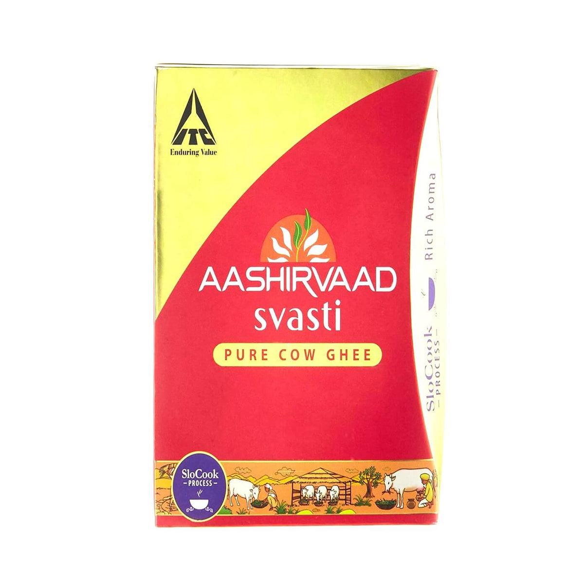 Aashirvaad Svasti Pure Cow Ghee 1 Kg Carton