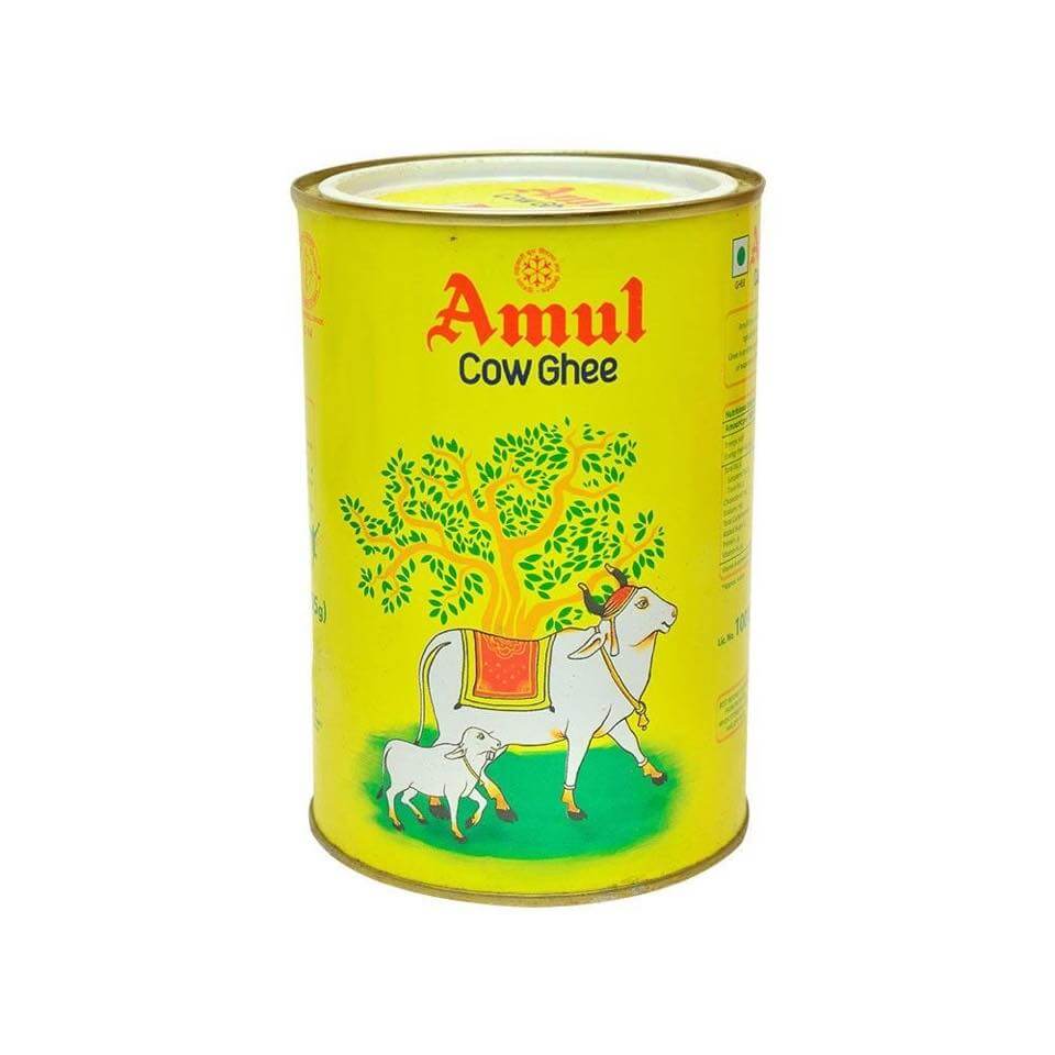 Amul Cow Ghee 1 Litre Tin Pack (Pack of 2)