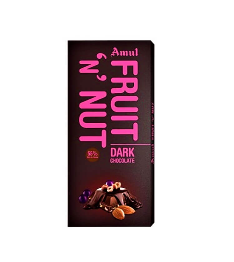 Amul Fruit N Nut Dark Chocolate 150 g Pack