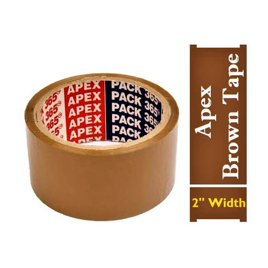 APEX Adhesive Brown Tape 2 Inches (Pack of 12 Pc)