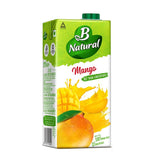 B Natural Mango Juice 1 Litre Tetra Pack (Pack of 2)