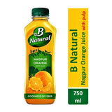 B Natural Nagpur Orange Juice 750 ml Bottle