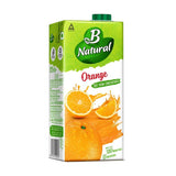 B Natural Orange Juice 1 Litre Tetra Pack