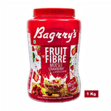 Bagrry's Fruit'n Fibre Muesli with Strawberry Cereal 500 g & 1 Kg Pack