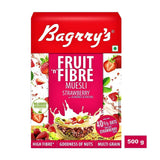 Bagrry's Fruit'n Fibre Muesli with Strawberry Cereal 500 g & 1 Kg Pack