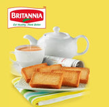 Britannia Toastea Premium Bake Rusk 250 g Pack (Pack of 4)