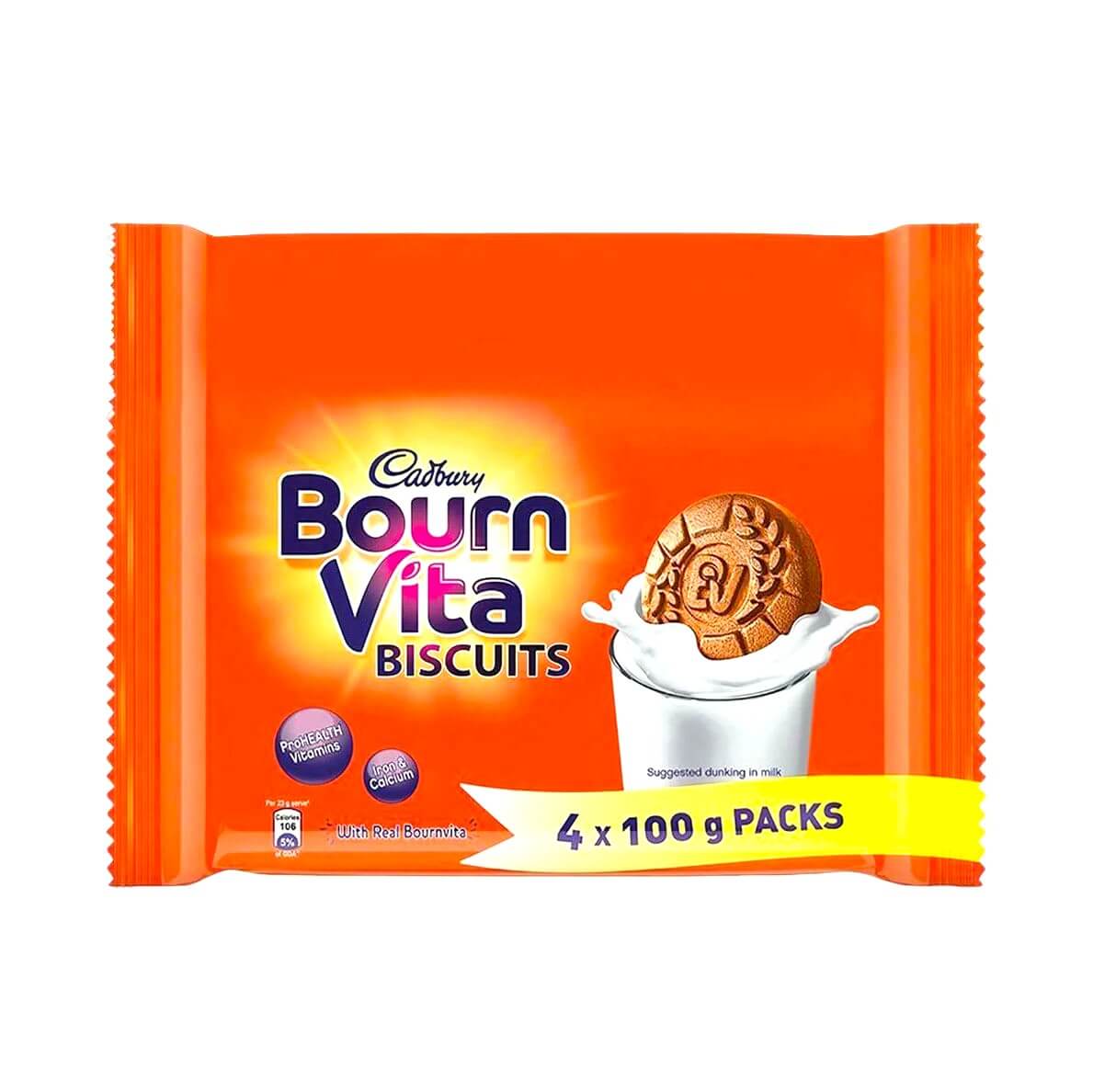 Cadbury Bourn Vita Biscuits 400 g (100 g x 4 ) Super Value Pack