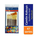 Camlin Kokuyo Synthetic Gold 67 Series Paint Brushes 7 Unit Pack