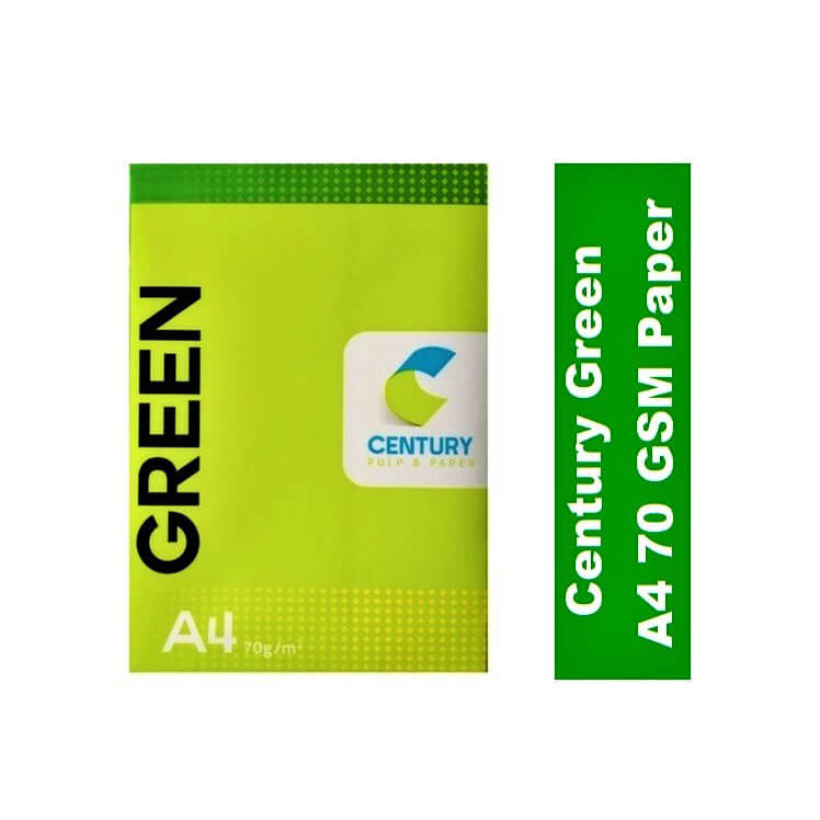 Century Green A 4 Size 70 GSM Paper 500 Sheets Reams