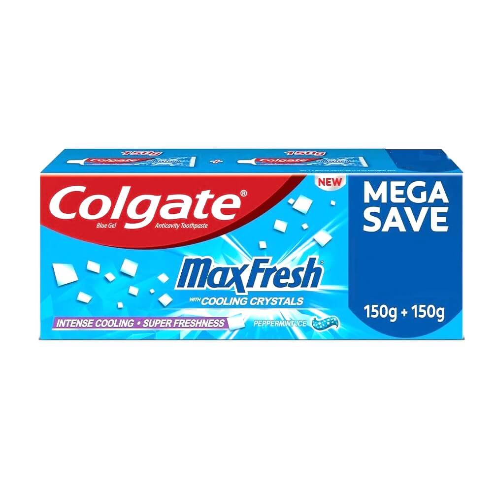 Colgate Max Fresh Peepermint Ice Toothpaste 300 g (150 g x 2) Pack