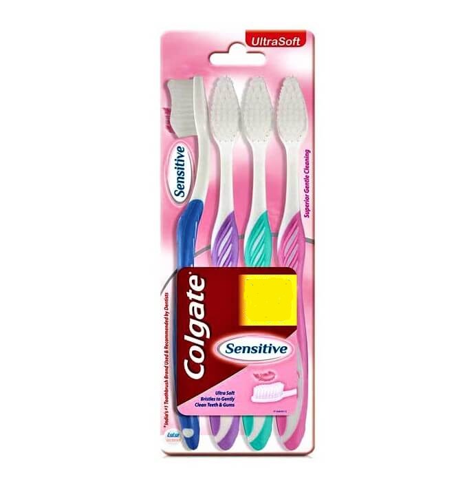 Colgate Tooth Brush Sensitive Ultra Soft 4 Unit Pack (Pack of 2)