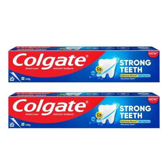 Colgate Strong Teeth Anticavity Tooth Paste 100 g Pack of 2