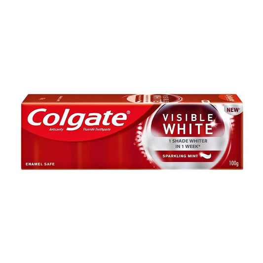 Colgate Visible White Toothpaste Sparkling Mint 100 gram Pack