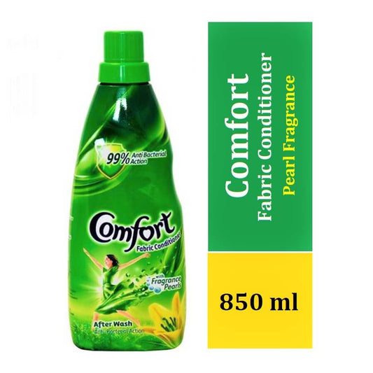 Comfort Afterwash Anti Bacterial Fabric Conditioner Pearl Fragrance 850 ml Bottle