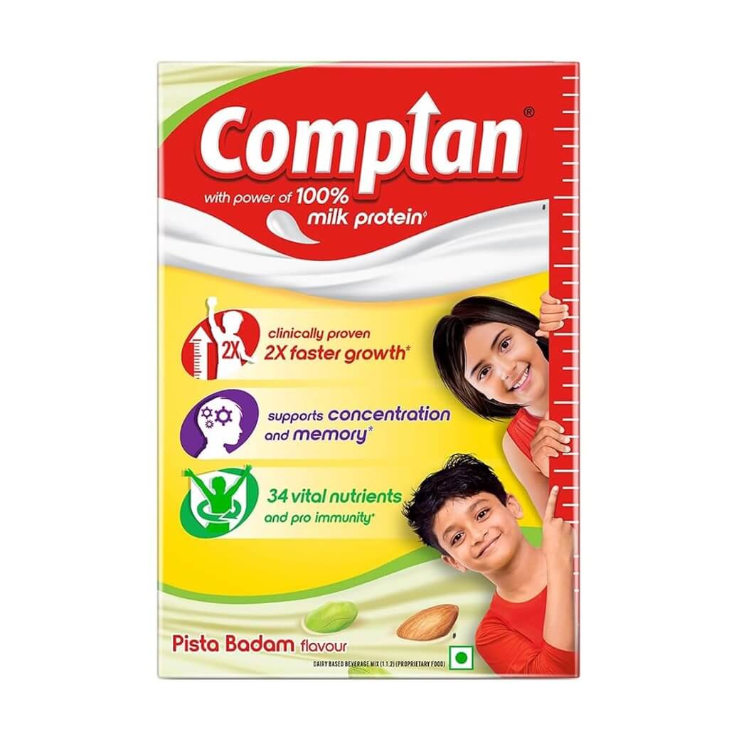 Complan Nutrition Drink Powder Pista Badam Flavour 500 g Carton Pack