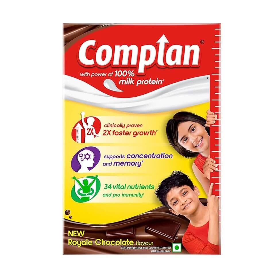 Complan Nutrition Drink Powder in Royale Chocolate Flavour - 500 g Carton (Pack of 2)