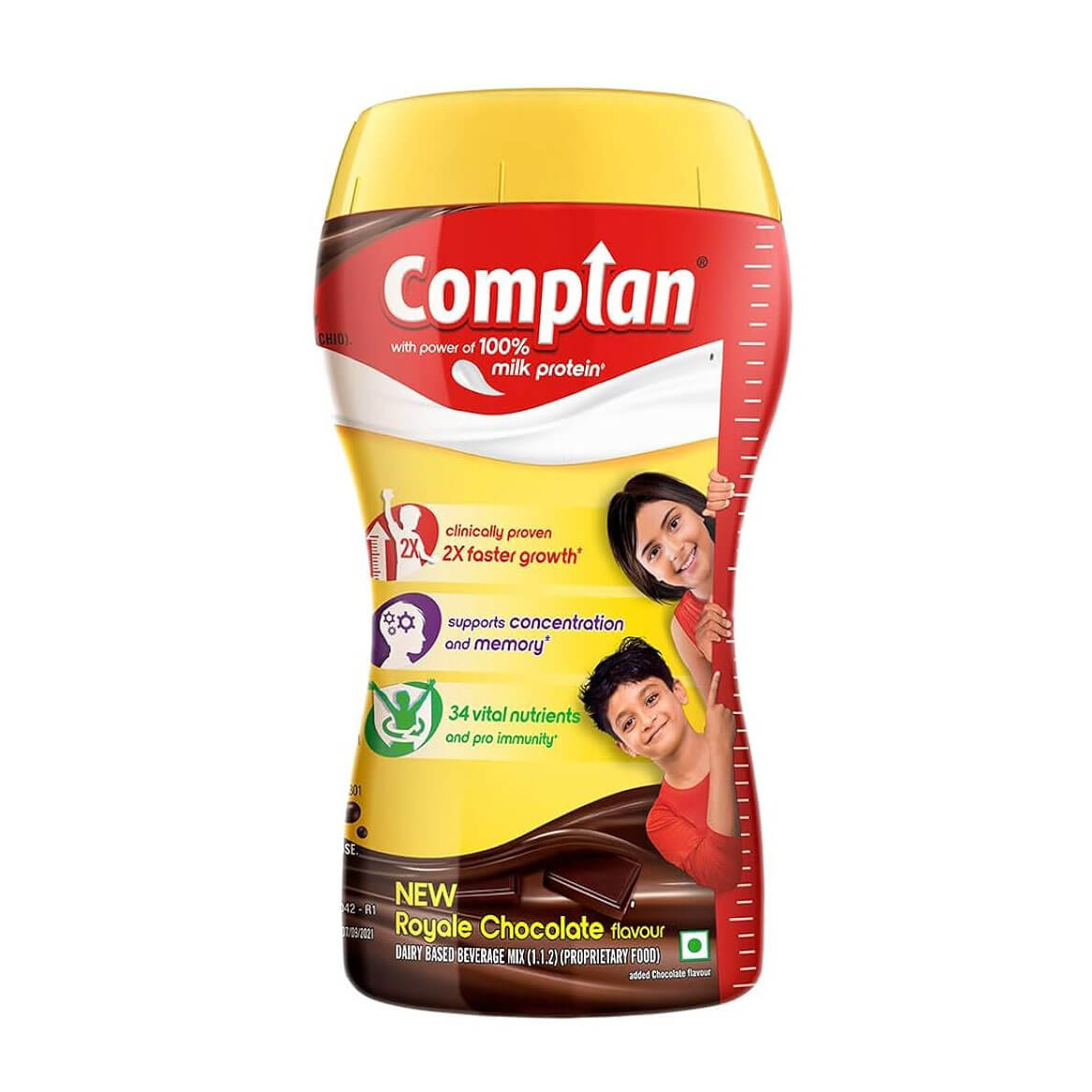 Complan Nutrition Drink Powder in Royale Chocolate Flavour - 500 g & 1 Kg Jar Pack