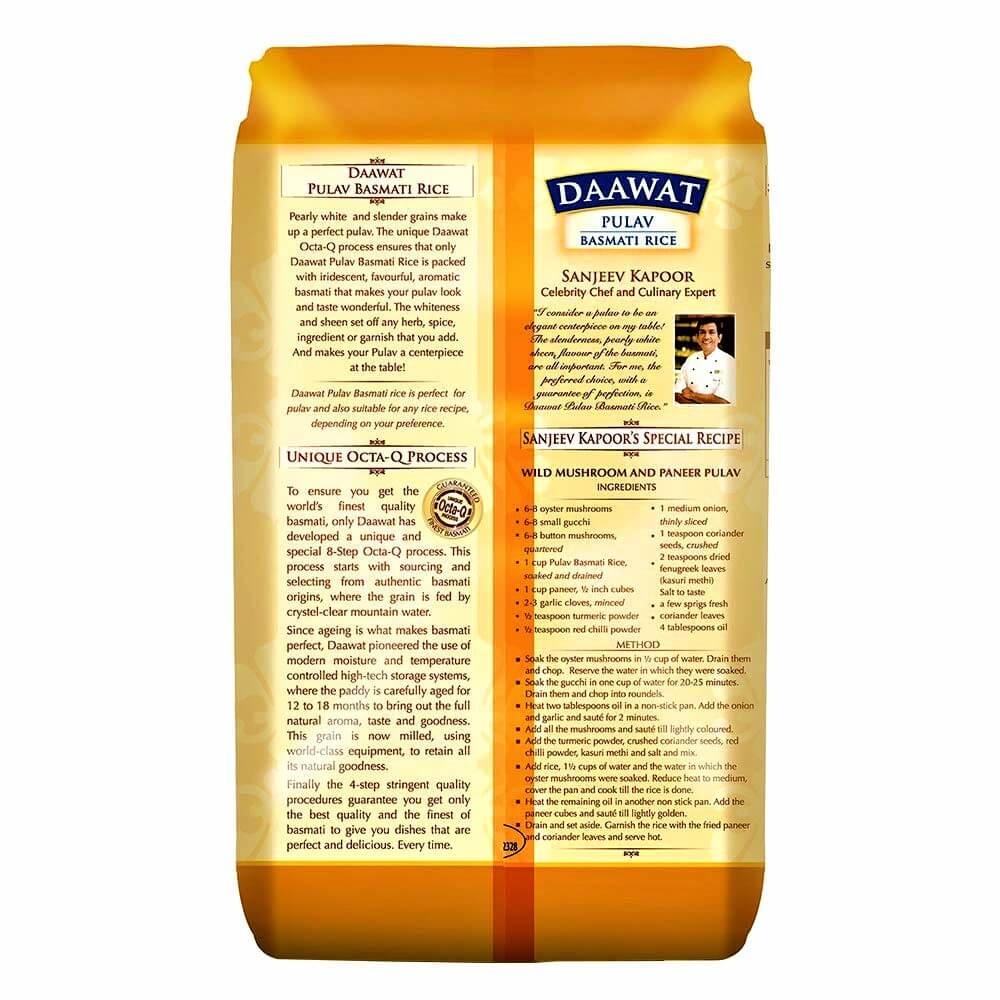 Daawat Pulav Basmati Rice 1 Kg