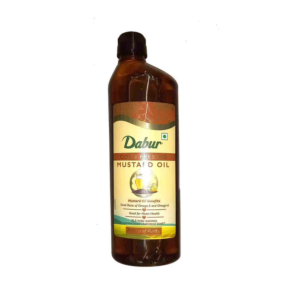 Dabur Mustard Oil Cold Pressed 1 Litre Bottle