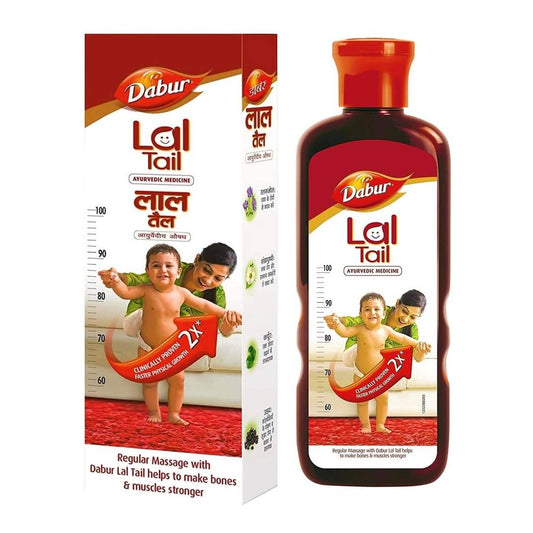 Dabur Lal Tel-Ayurvedic Baby Massage Oil 500 ml (Pack of 2)