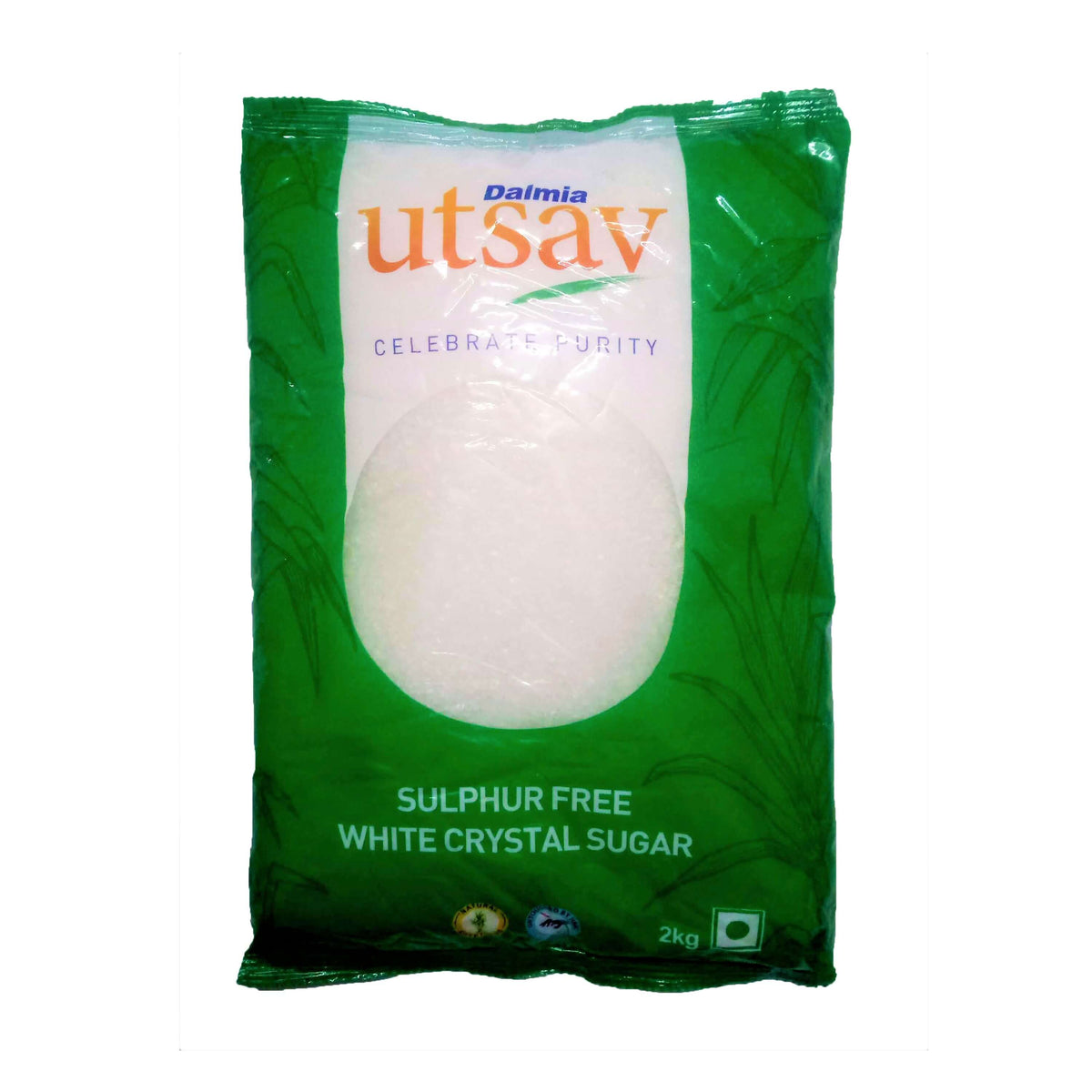 Dalmia Utsav Sulphur Free White crystal Sugar - 2 Kg Pack