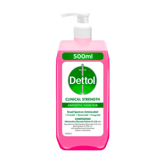 Dettol Clinical Strength Antiseptic Hand Rub 500 ml