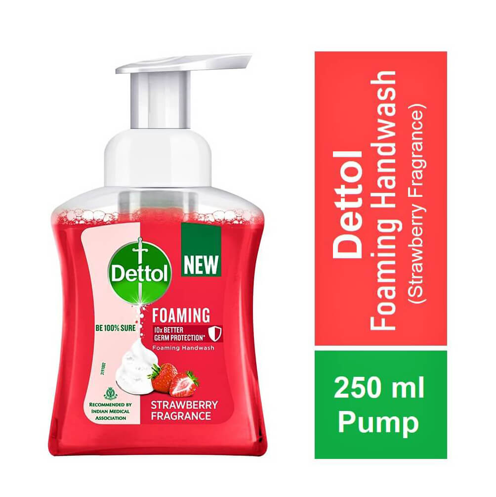 Dettol Foaming Hand Wash Strawberry Fragrance 250 ml Pump