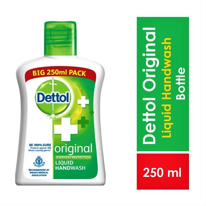 Dettol Original Liquid Hand Wash 250 ml Flip Top Bottle