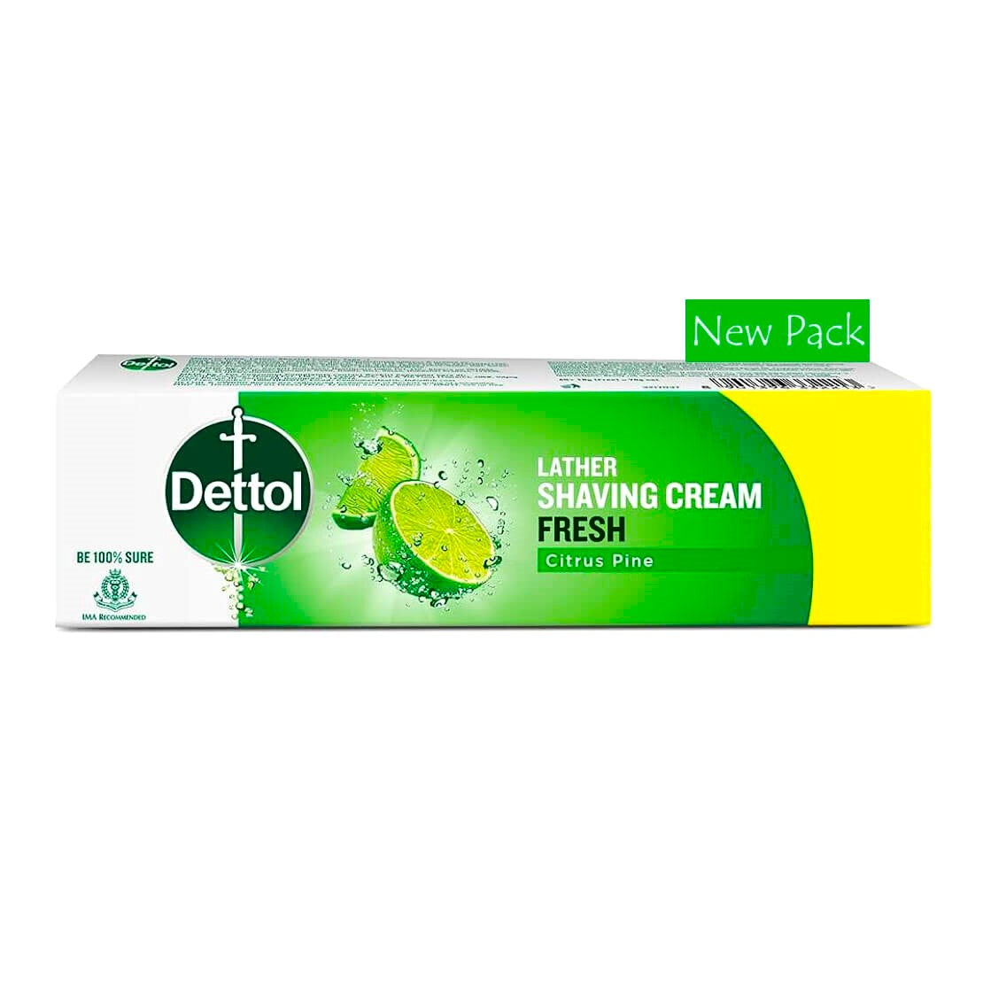 Dettol Lather Shaving Cream Fresh with Citrus Pine Fragrance 60 gram Pack