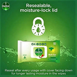 Dettol Original Multi Use Skin & surface Wipes - 40 & 80 Wipes Pack