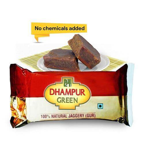 Dhampur Green Gur / Jaggery 220 gram Pack