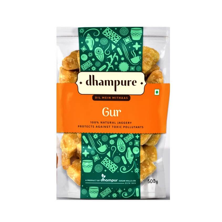 Dhampure Gur (Jaggery) 500 gram Pack