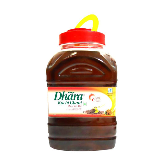 Dhara Kachi Ghani Mustard Oil 2 Litre Jar