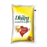 Dhara Life Refined Rice Bran Oil 1 litre & 5 Litre