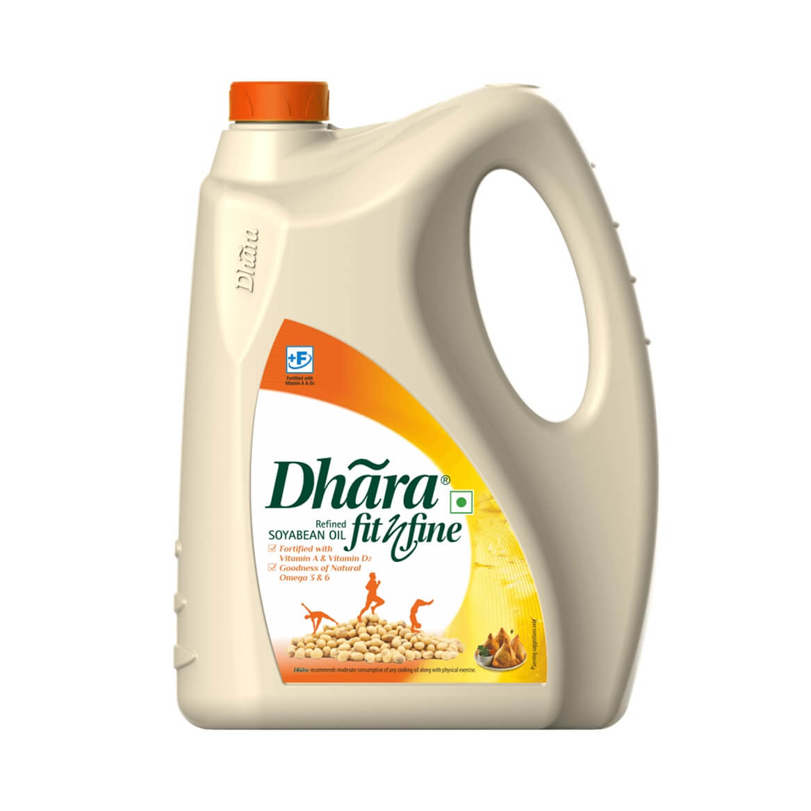 Dhara Soyabean Oil 5 litre Jar (Pack of 5)