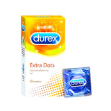 Durex Extra Dots Condoms for Extra Stimulation 3 Pc & 10 Pc Pack