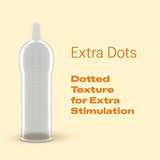 Durex Extra Dots Condoms for Extra Stimulation 3 Pc & 10 Pc Pack