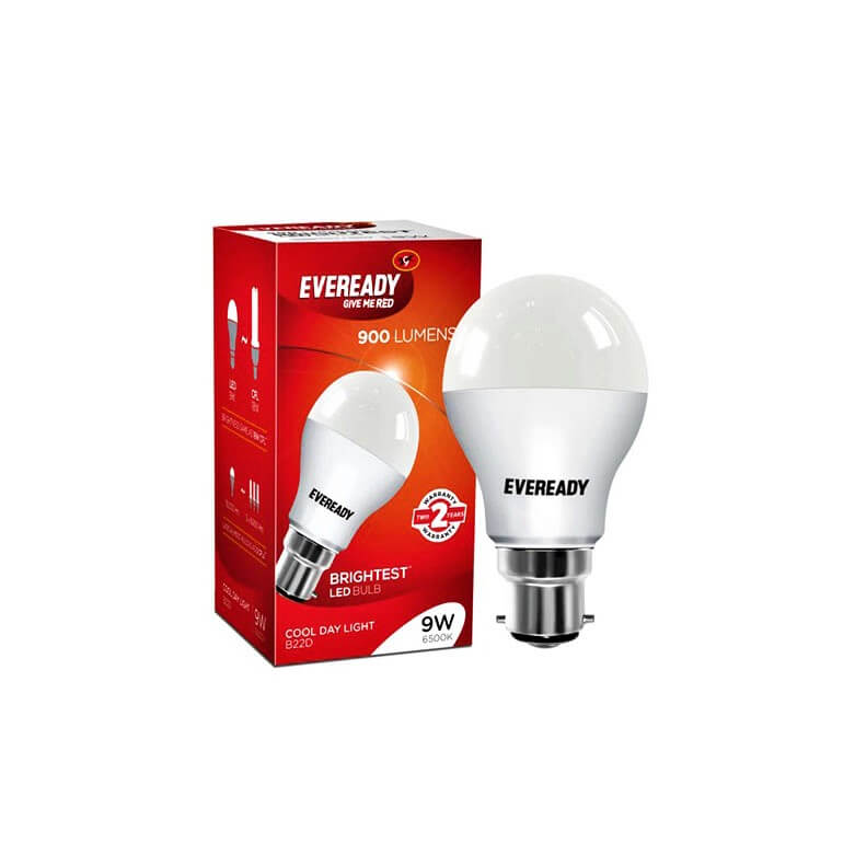 Eveready LED Bulb 9 Watt Cool Day Light B22D 1 Unit