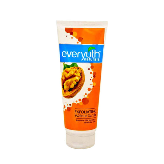 Everyuth Naturals Exfoliating Walnut Scrub - For Remove Black Heads & Dead Skin Cells - 50 g & 100 g Tube