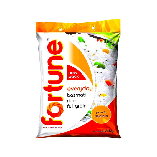 Fortune Evereday Basmati Rice Full Grain 5 Kg Pack