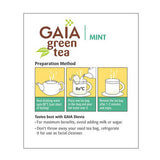 Gaia Green Tea Mint - 25 Tea Bags