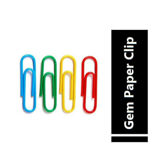 Paper Gem Clips 50 Pc & 100 Pc Pack