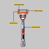 Gillette Fusion 5 Power Razor - 1 No. Pack with 1 Razor, 1 Razor Blade Refill & 1 Battery