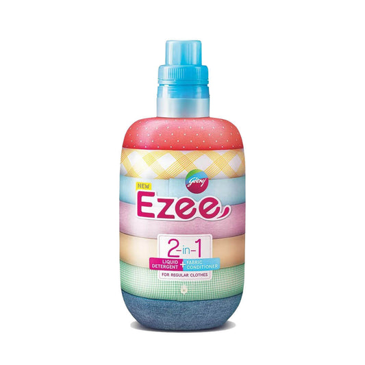 GodreJ Ezee 2 IN 1 Liquid Detergent with Fabric Conditioner For Regular Cloths - 500 g Bottle