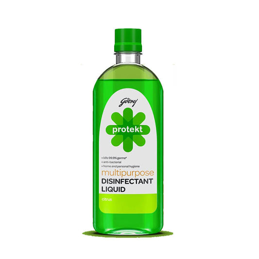 Godrej Protekt Multipurpose Disinfectant Liquid Citrus Fragrance 500 ml Bottle