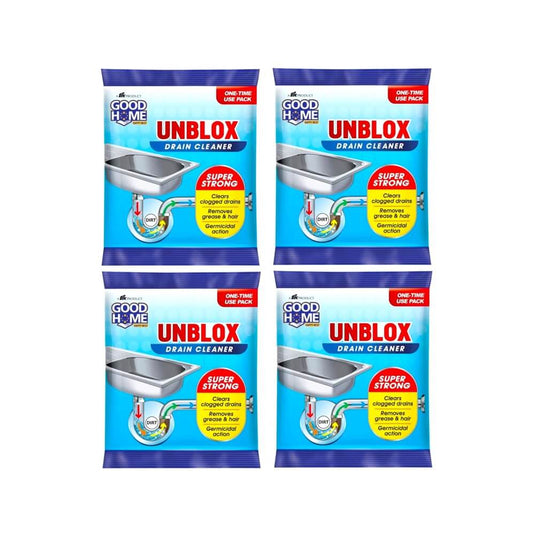 Good Home Unblox Drain Cleaner Powder 50 g Pack of 4