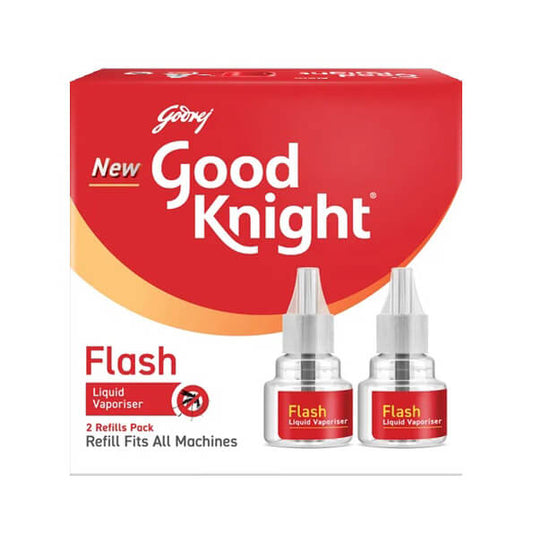 Good Knight Flash liquid Vaporiser Refill Pack of 2 (Eeach Refill 45 ml)