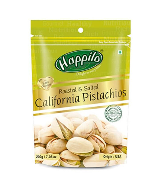 Happilo Roasted & Salted California Pistachio 200 gram