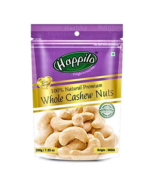 Happilo Natural Premium Whole Cashew Nuts 200 g